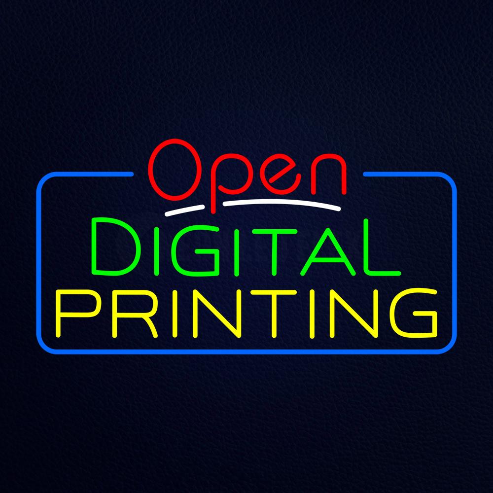 Red Open Digital Printing Neon Flex Sign