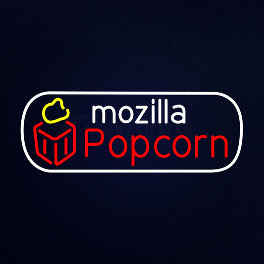 Red Popcorn Neon Flex Sign