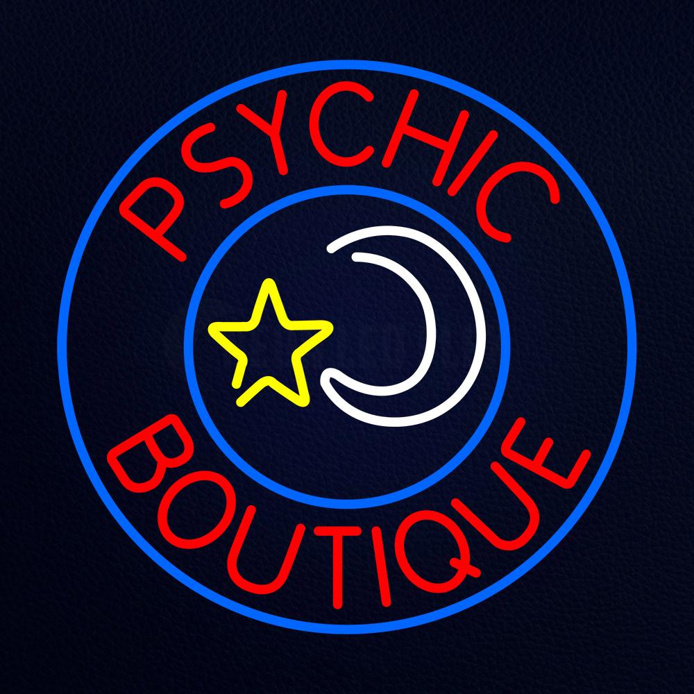 Red Psychic Boutique Neon Flex Sign