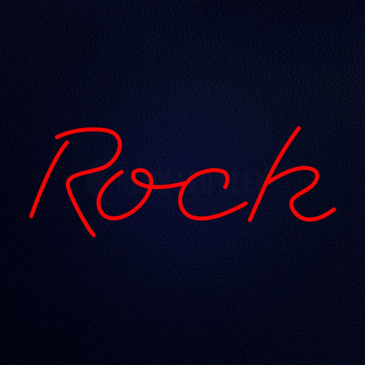 Red Rock Cursive Neon Flex Sign