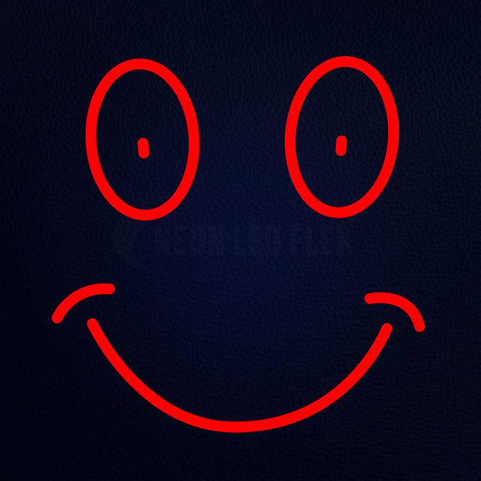 Red Smile Emoji Neon Flex Sign