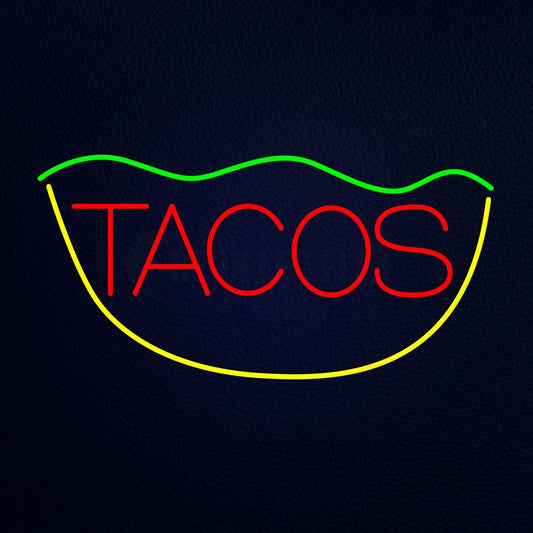 Red Tacos Neon Flex Sign