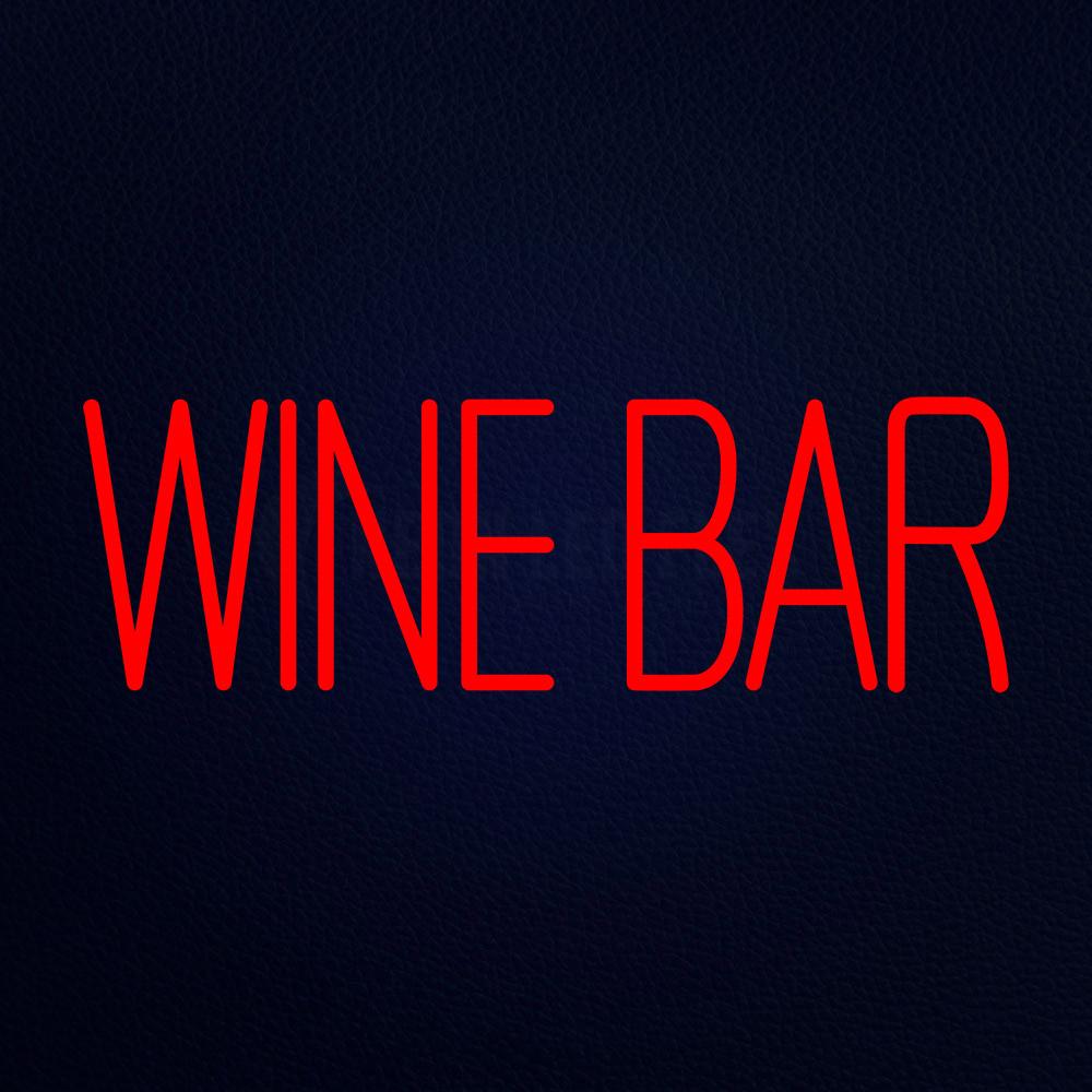 Red Wine Bar Neon Flex Sign