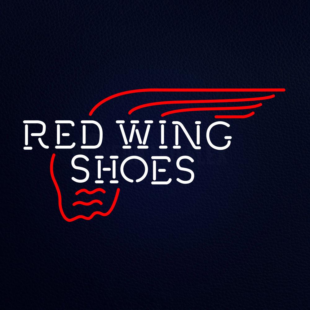 Red Wing Shoes Neon Flex Sign