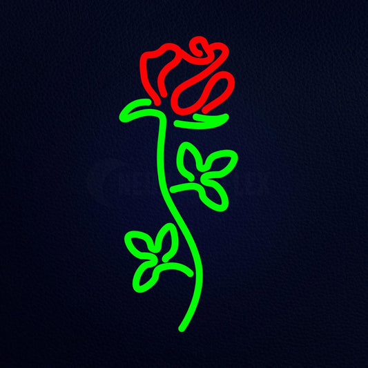 Rose Flower Love Neon Flex Sign