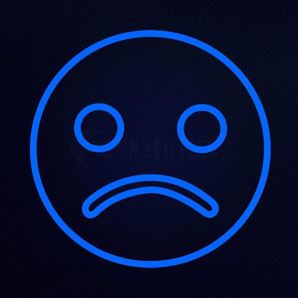 Sad Face Emoji Neon Flex Sign