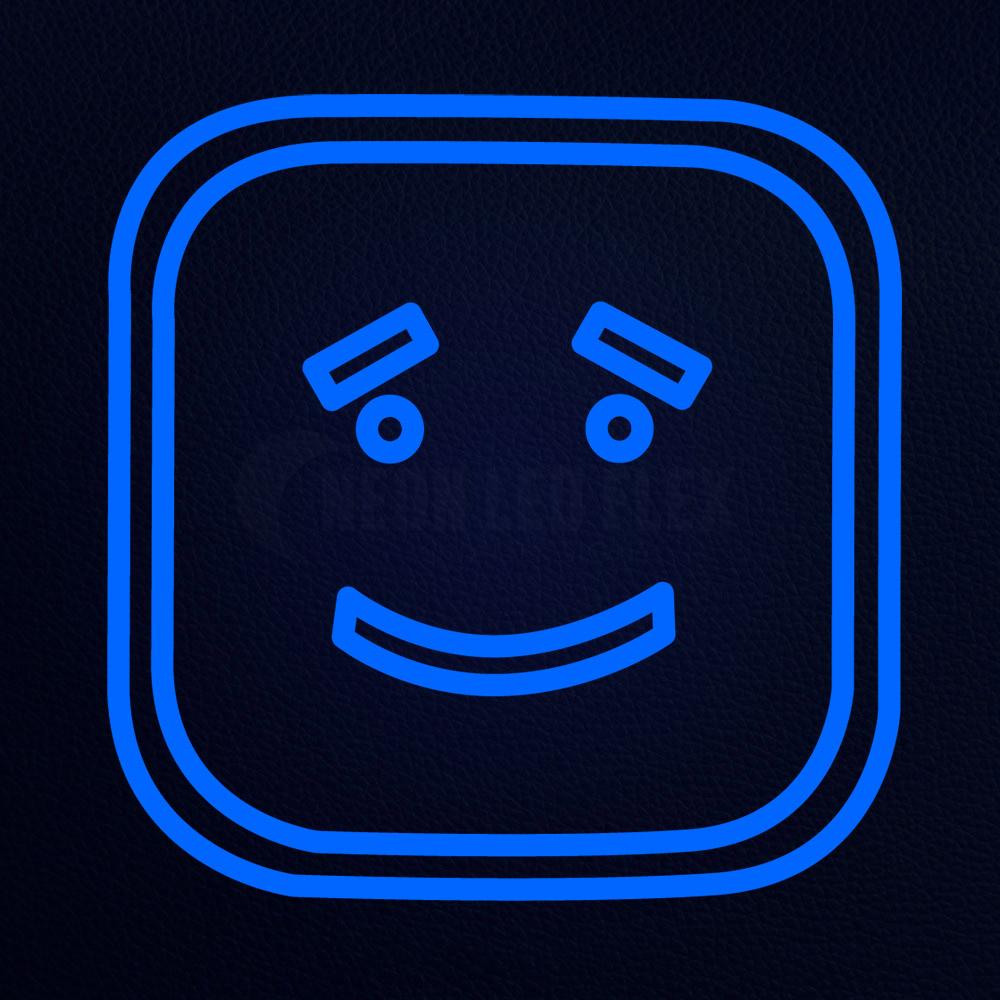 Sad Face Emoji Neon Flex Sign