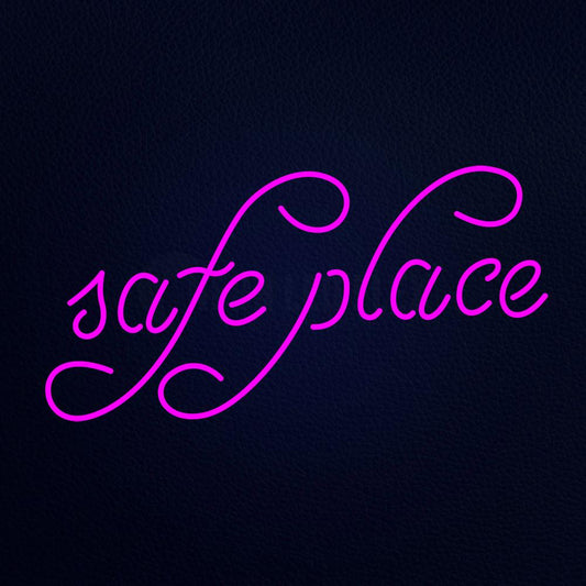 Safe Place Neon Flex Sign