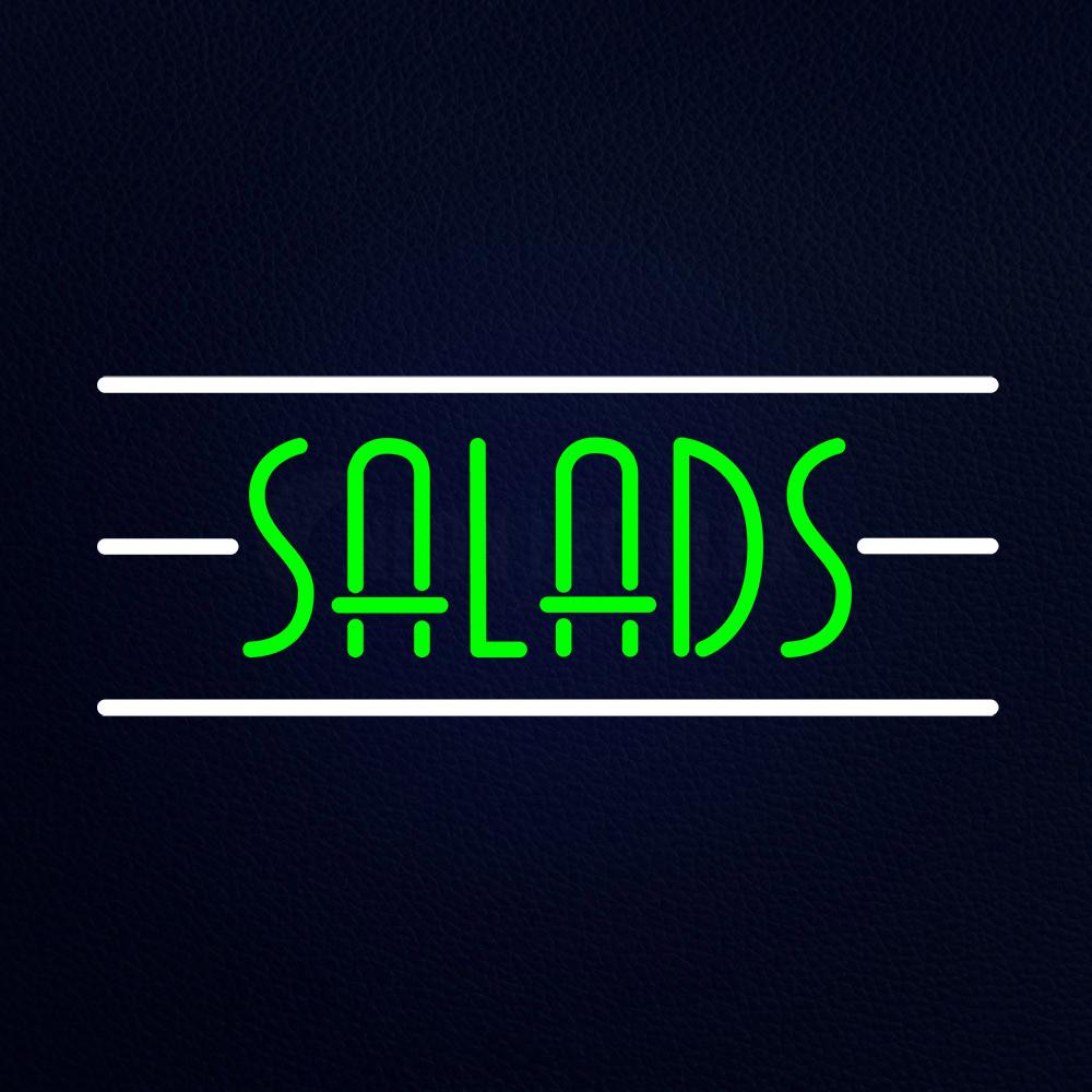 Salads With Line Neon Flex Sign