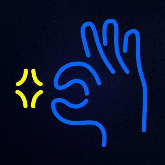 Schand Hand Emoji Neon Flex Sign