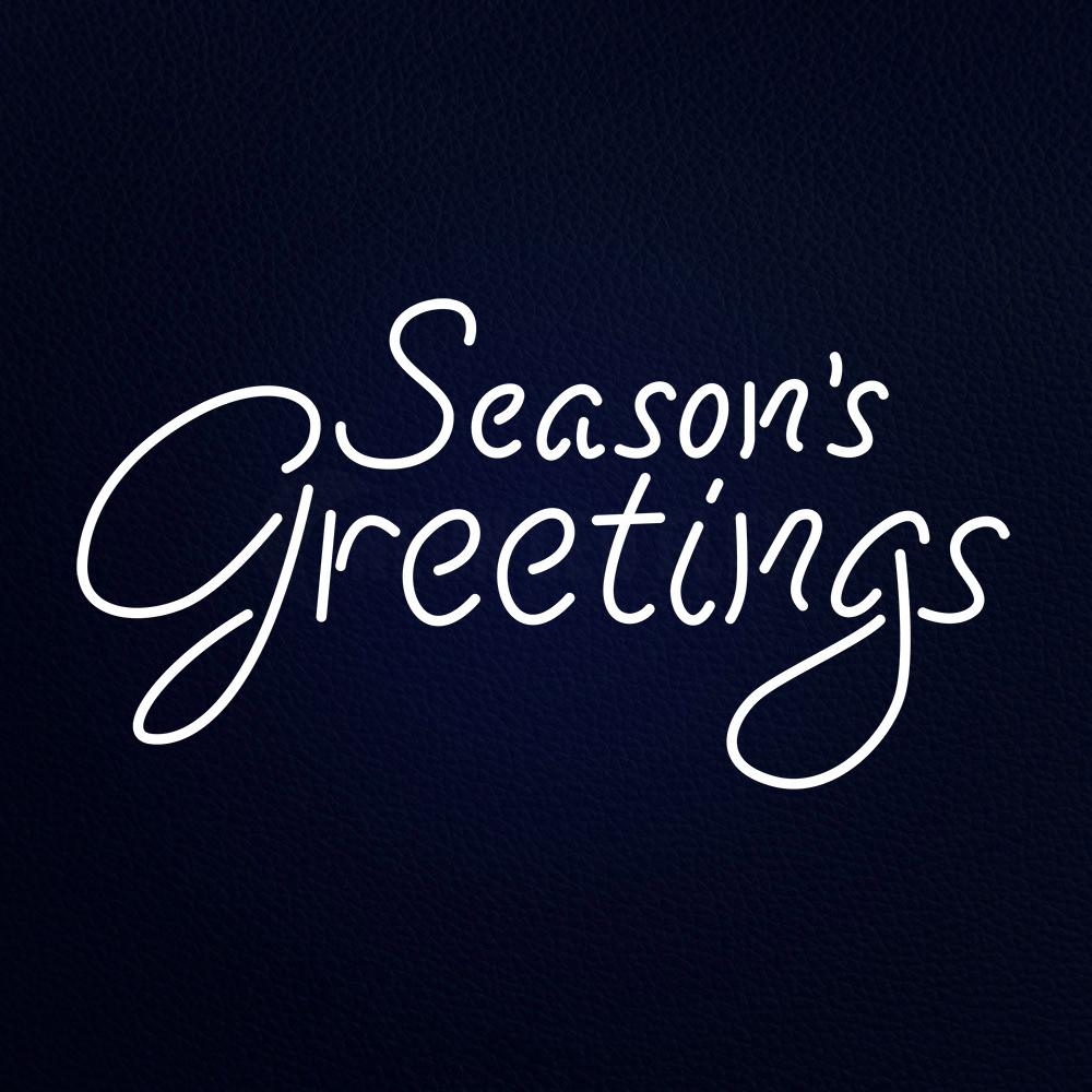 Seasons Greetings Neon Flex Sign