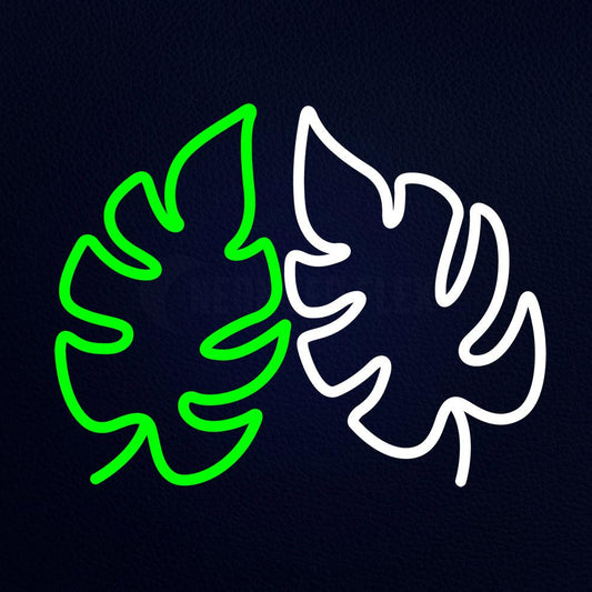 Smiling Face With Leafe Neon Flex Sign