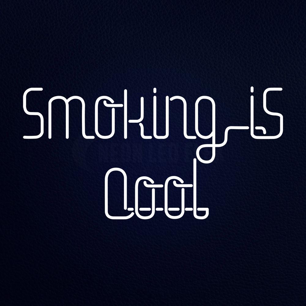 Smoking is Cool Bar Neon Flex Sign