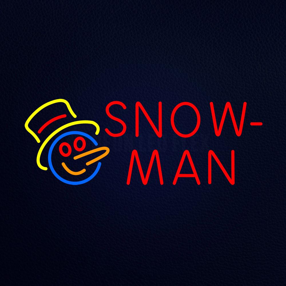 Snowman Neon Flex Sign