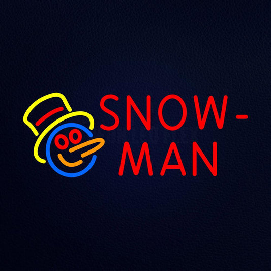 Snowman Neon Flex Sign