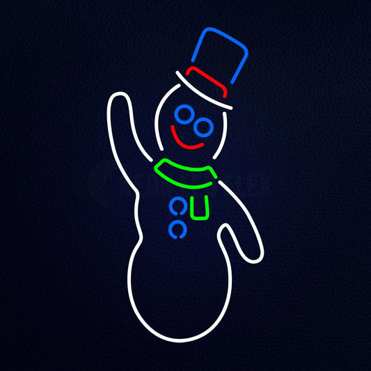 Snowman Neon Flex Sign