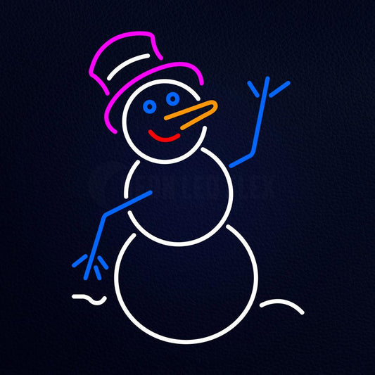 Snowman Signboard Neon Flex Sign