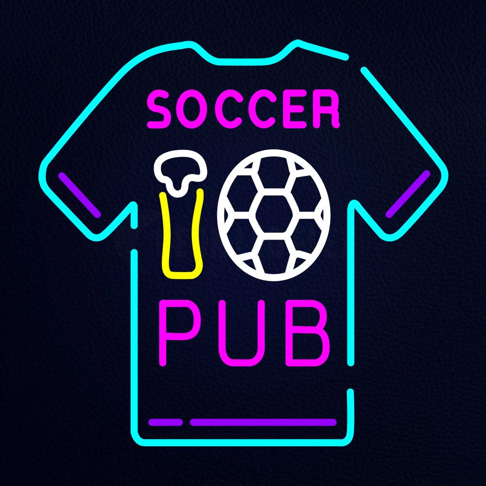 Pub Football Sign Soccer Pub Neon Sign – NEON-LEDFLEX