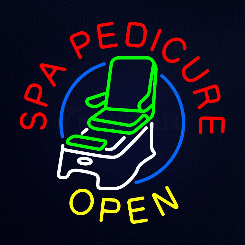 Spa Pedicure Open Neon Flex Sign