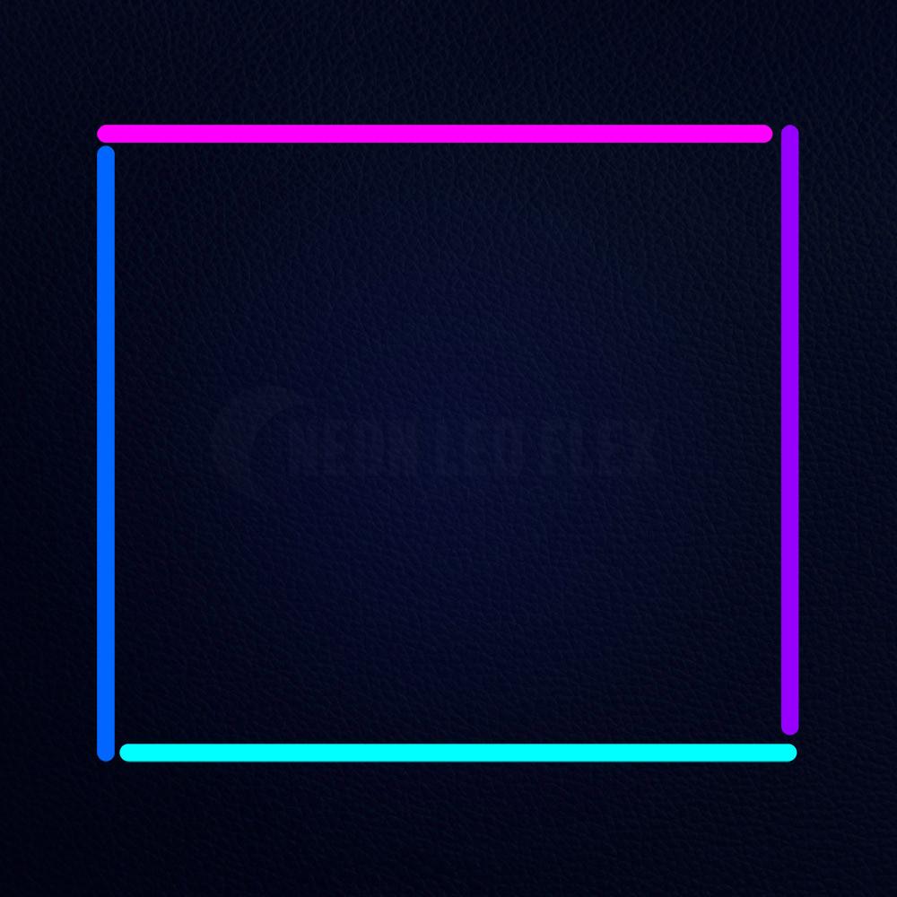Square Four Colors Neon Flex Sign