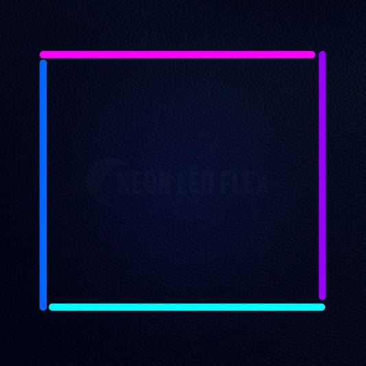 Square Four Colors Neon Flex Sign