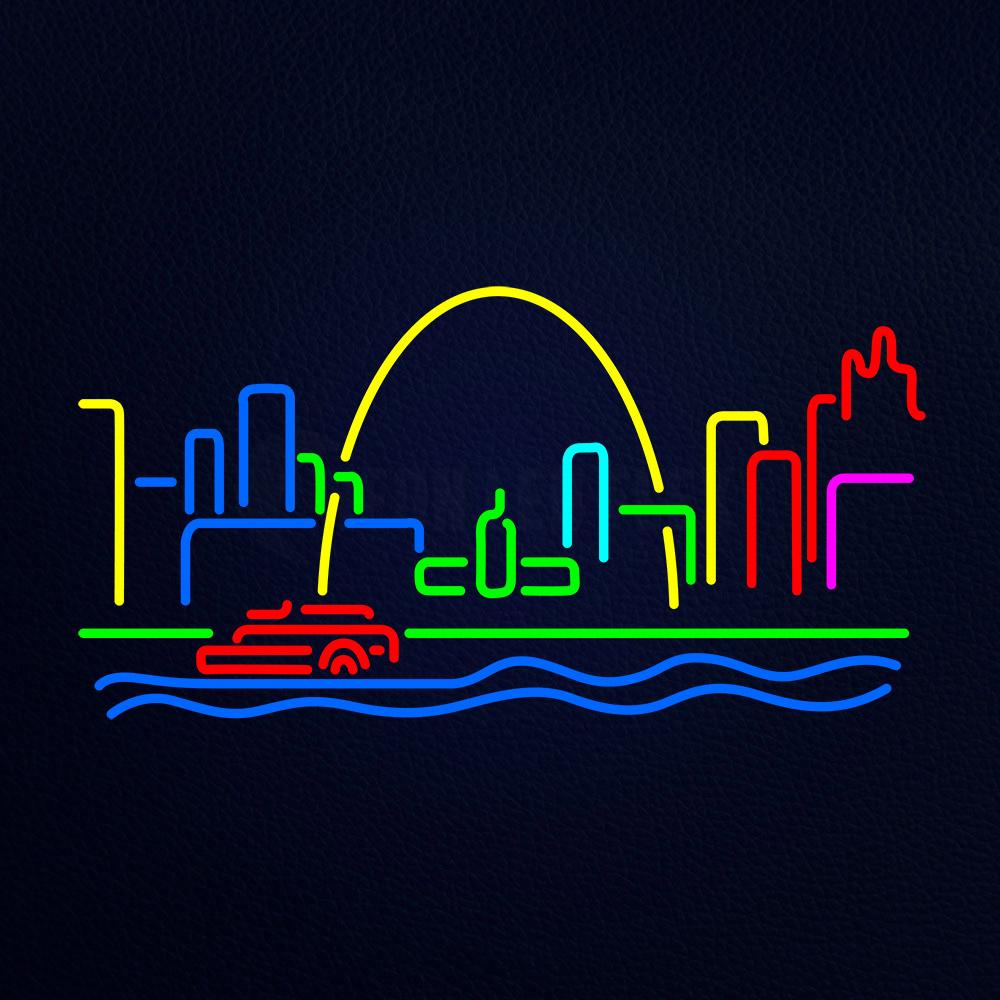 St Louis Skyline Neon Flex Sign