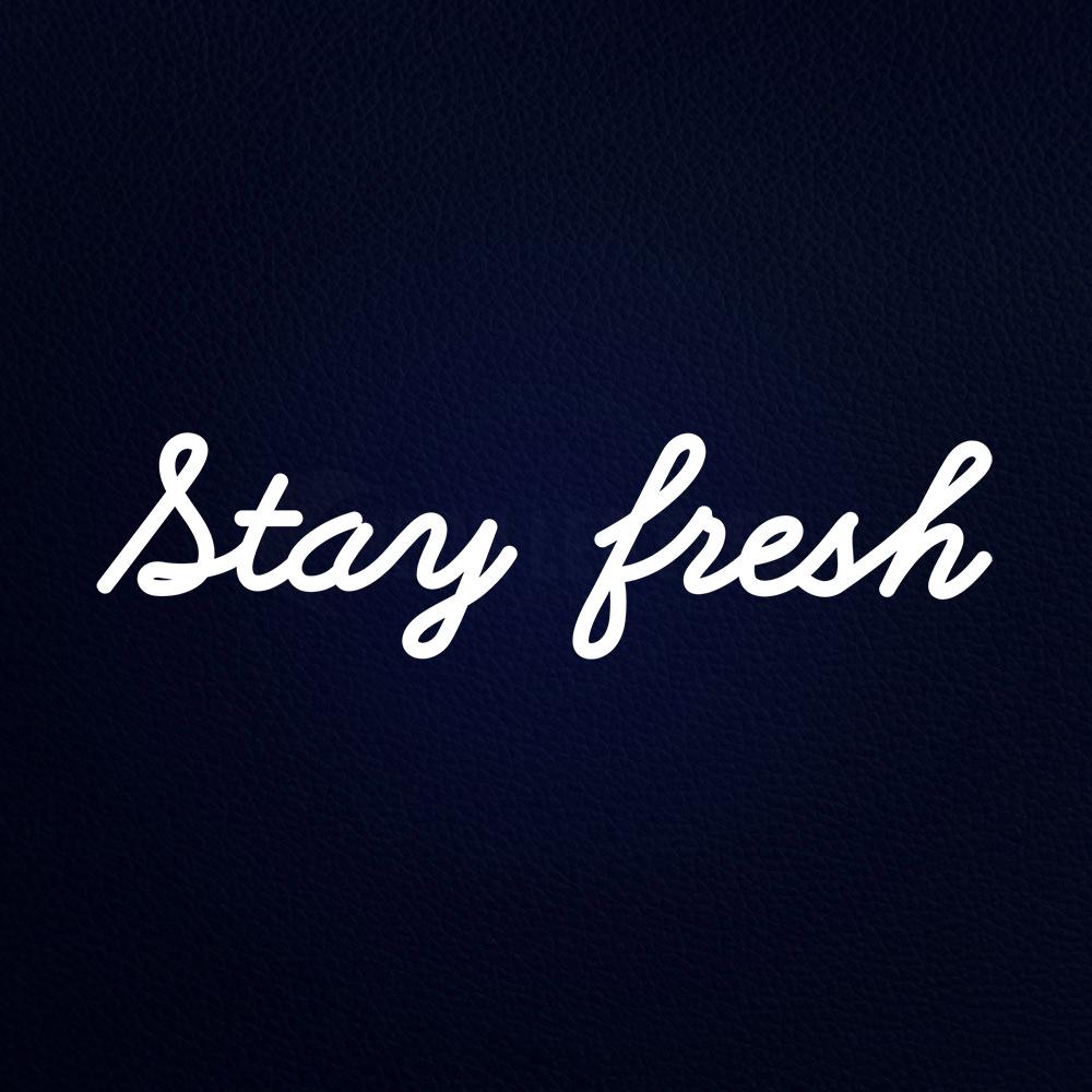 Stay Fresh Neon Flex Sign