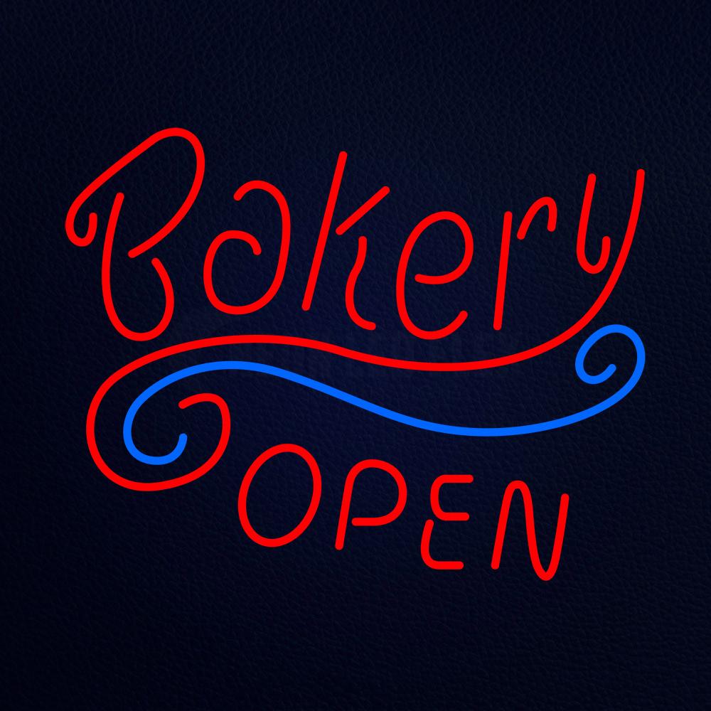 Stylish Bakery Open Neon Flex Sign