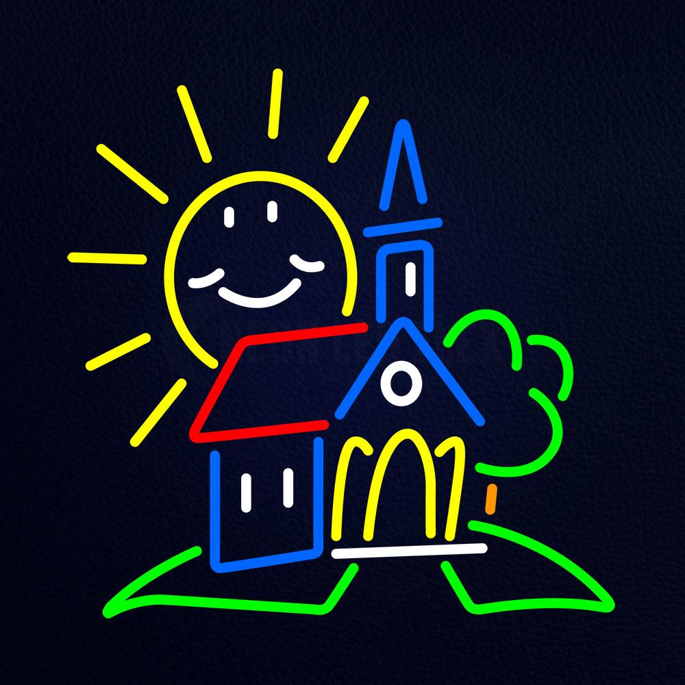 Summer Church Clipart Neon Flex Sign