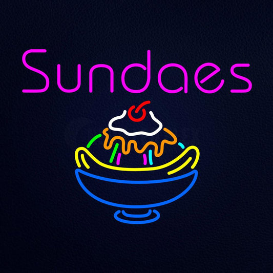 Sundaes Neon Flex Sign