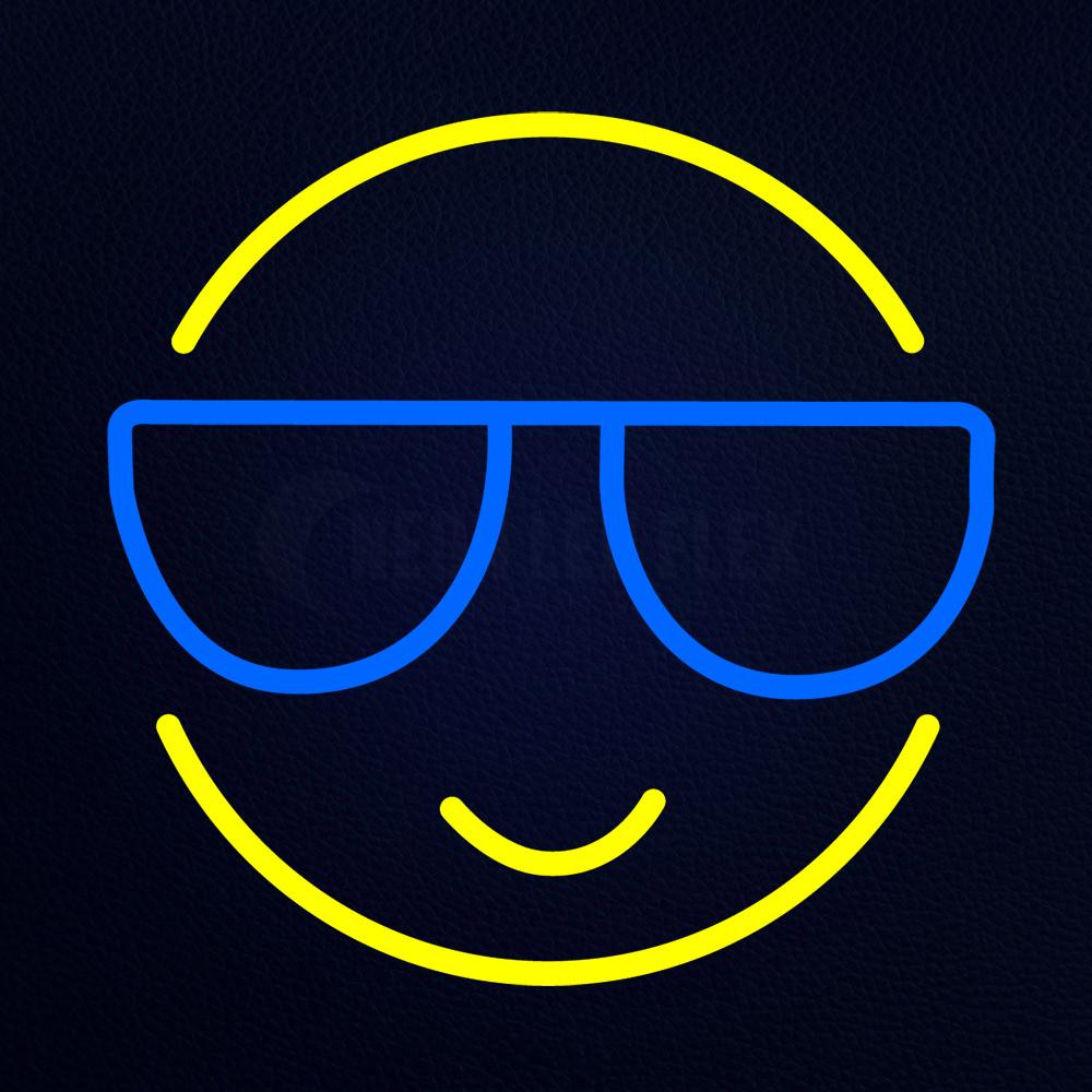 Sunglasses Emoji Style Neon Flex Sign