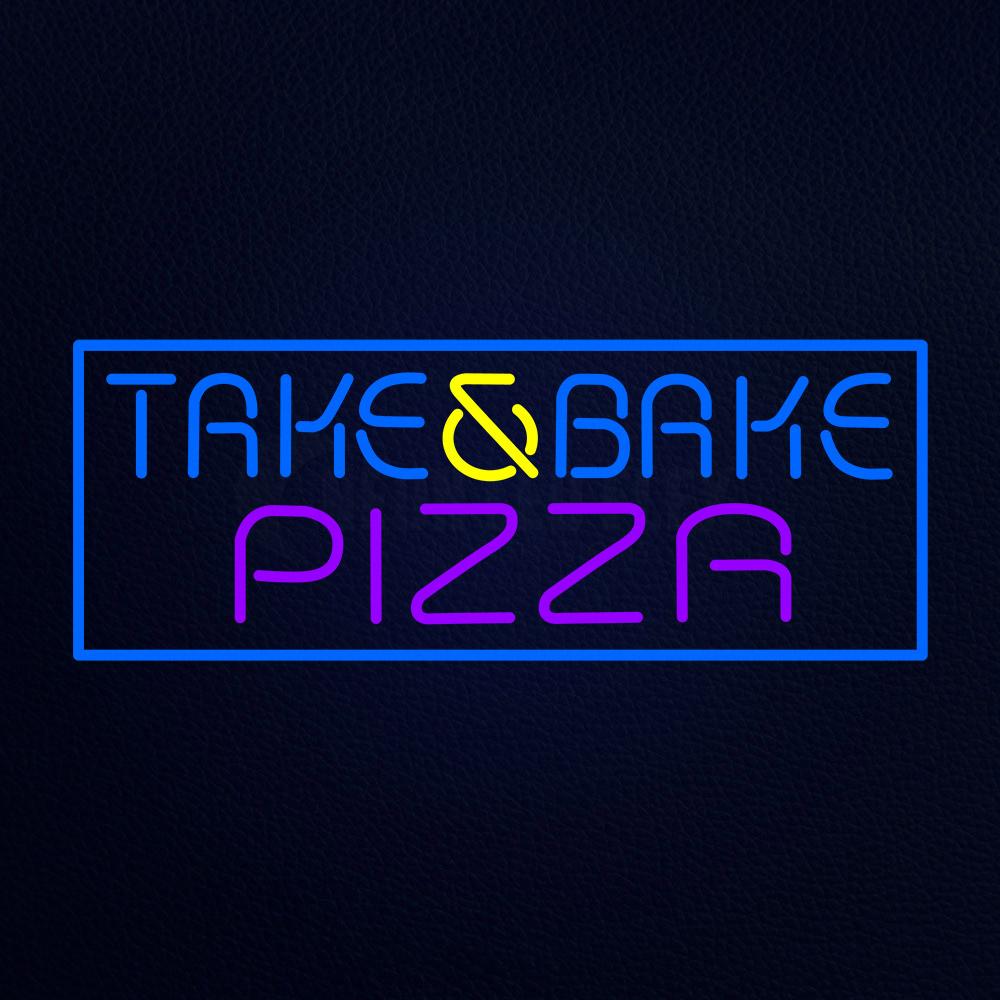 Take and Bake Pizza Neon Flex Sign