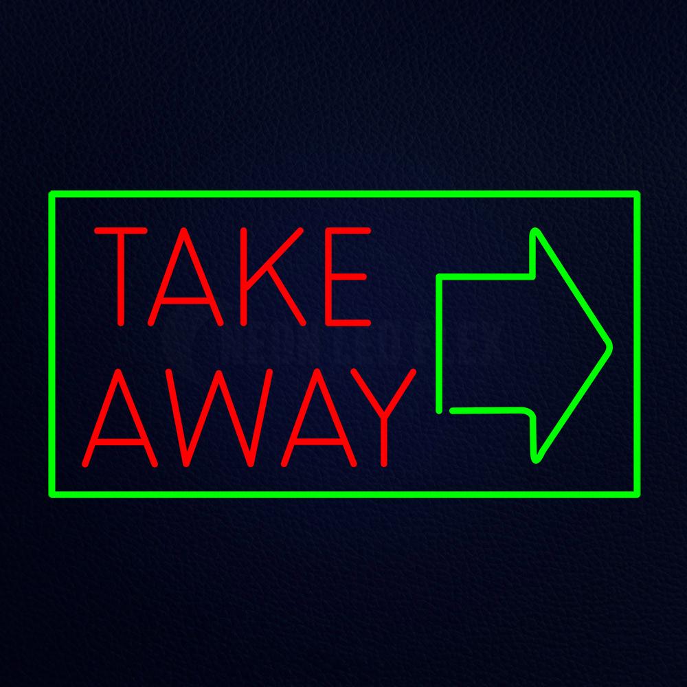 Take Away Menu Neon Flex Sign