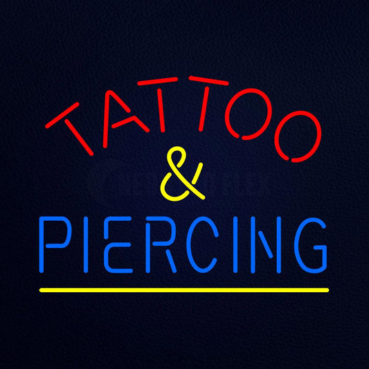 Tattoo and Piercing Neon Flex Sign