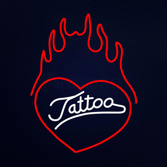 Tattoo Heart Neon Flex Sign