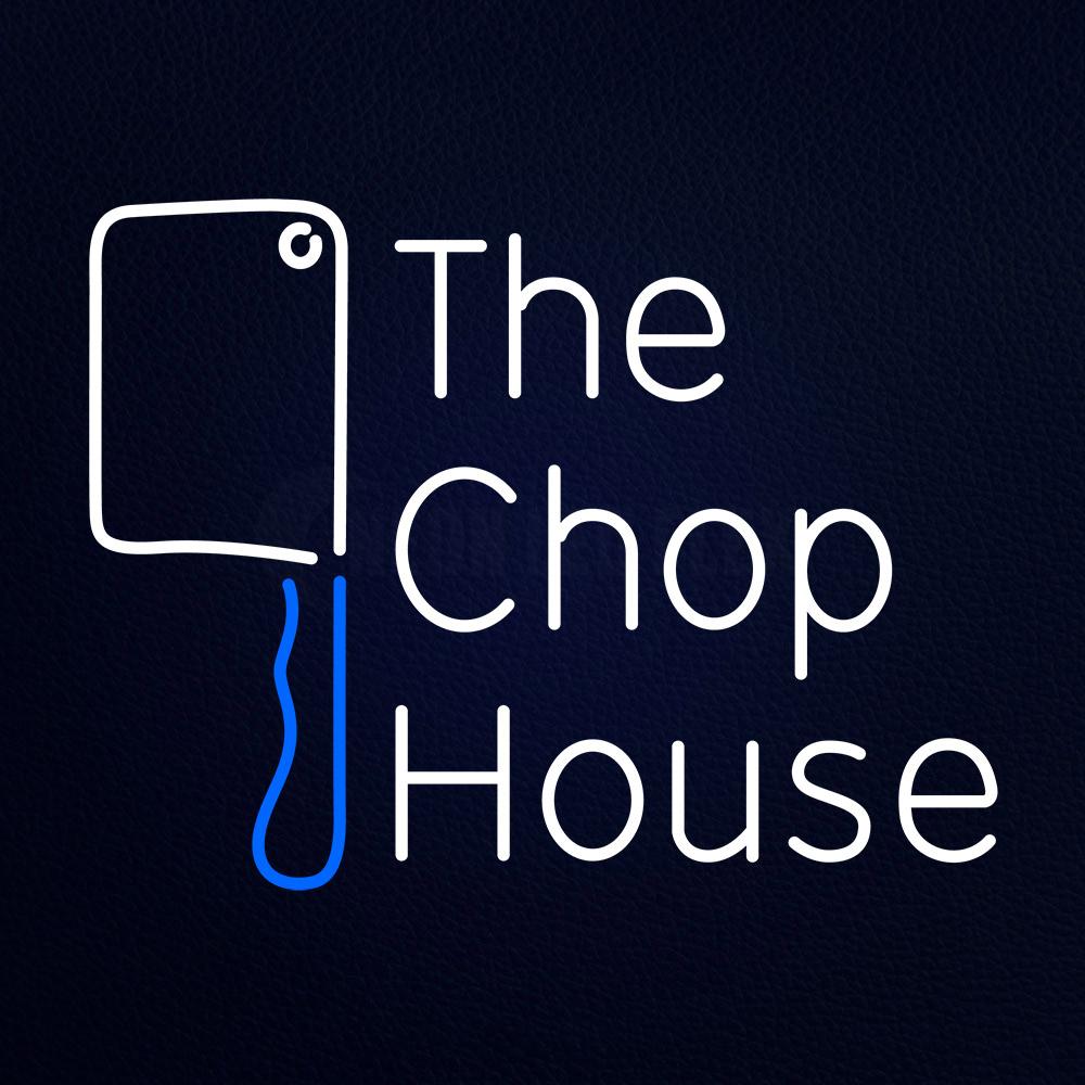 The Chophouse With Knife Neon Flex Sign