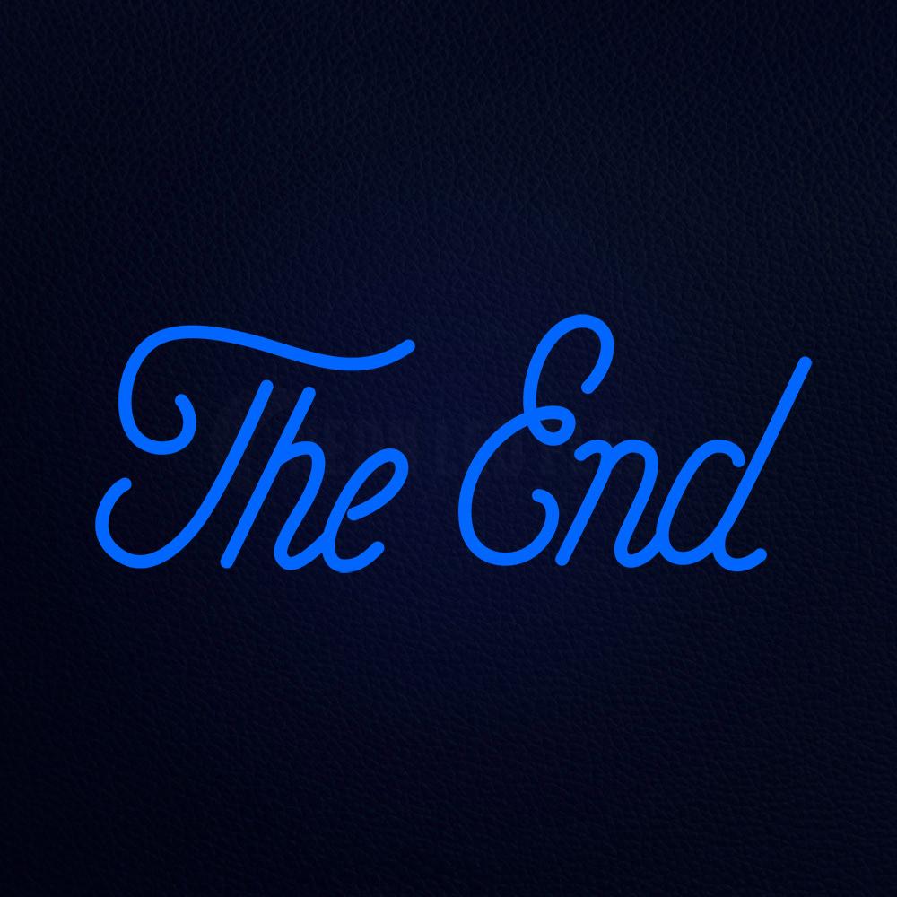 The End Sign Neon