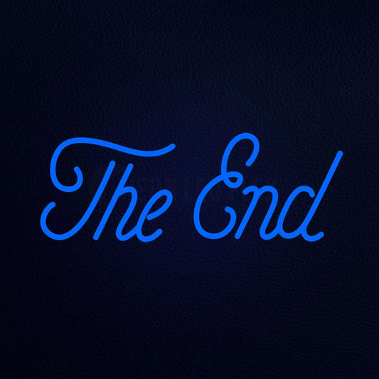 The End Neon Flex Sign