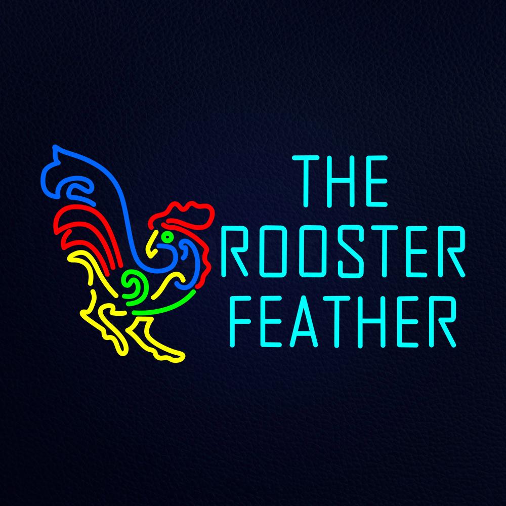 The Rooster Feather Neon Flex Sign