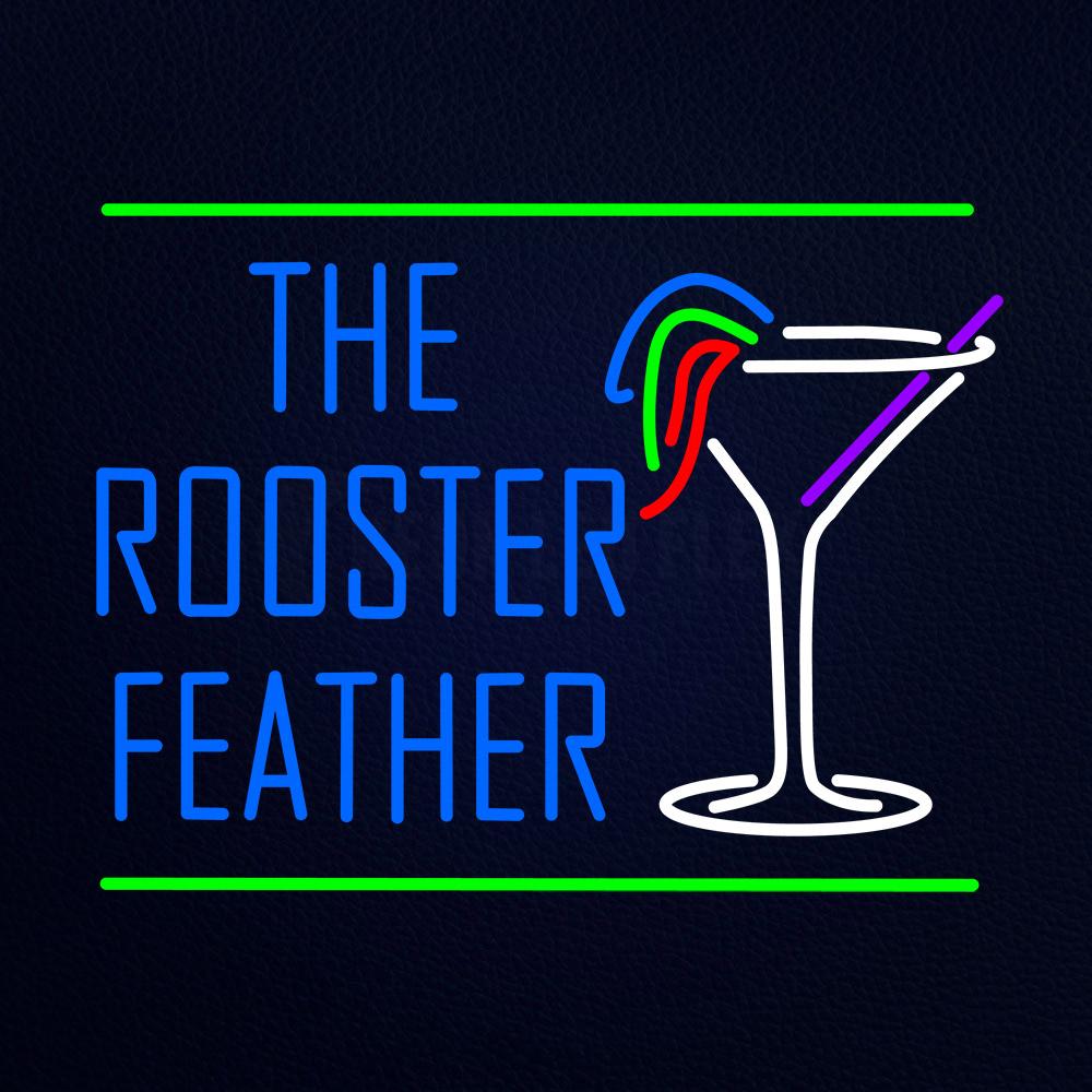 The Rooster Feather Neon Flex Sign