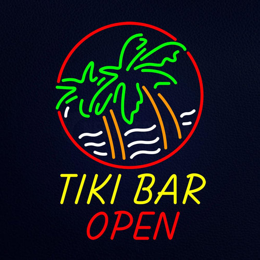 Tiki Bar Open Neon Flex Sign