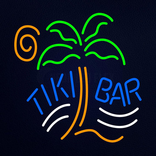 Tiki Bar Palm Tree Neon Flex Sign