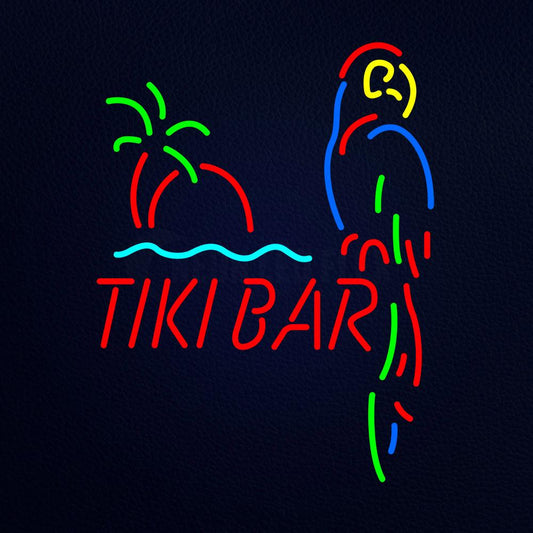 Tiki Bar Parrot Neon Flex Sign