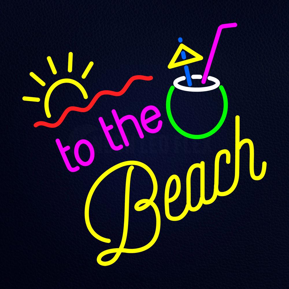 To the Beach Neon Flex Sign