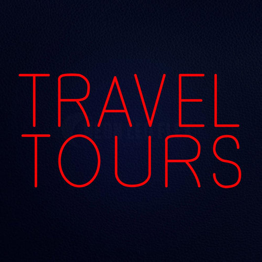 Travel Tours Neon Flex Sign