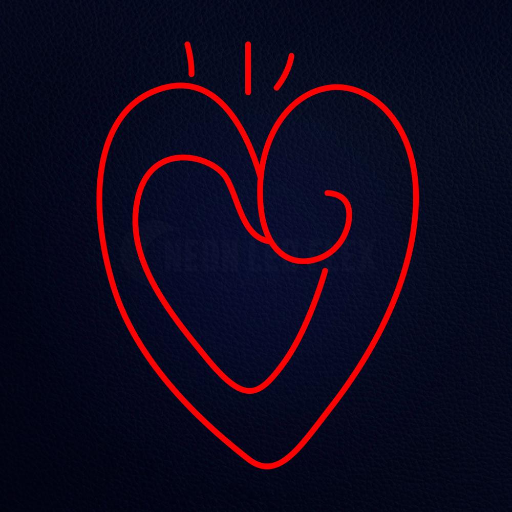 Triumph Heart Neon Flex Sign