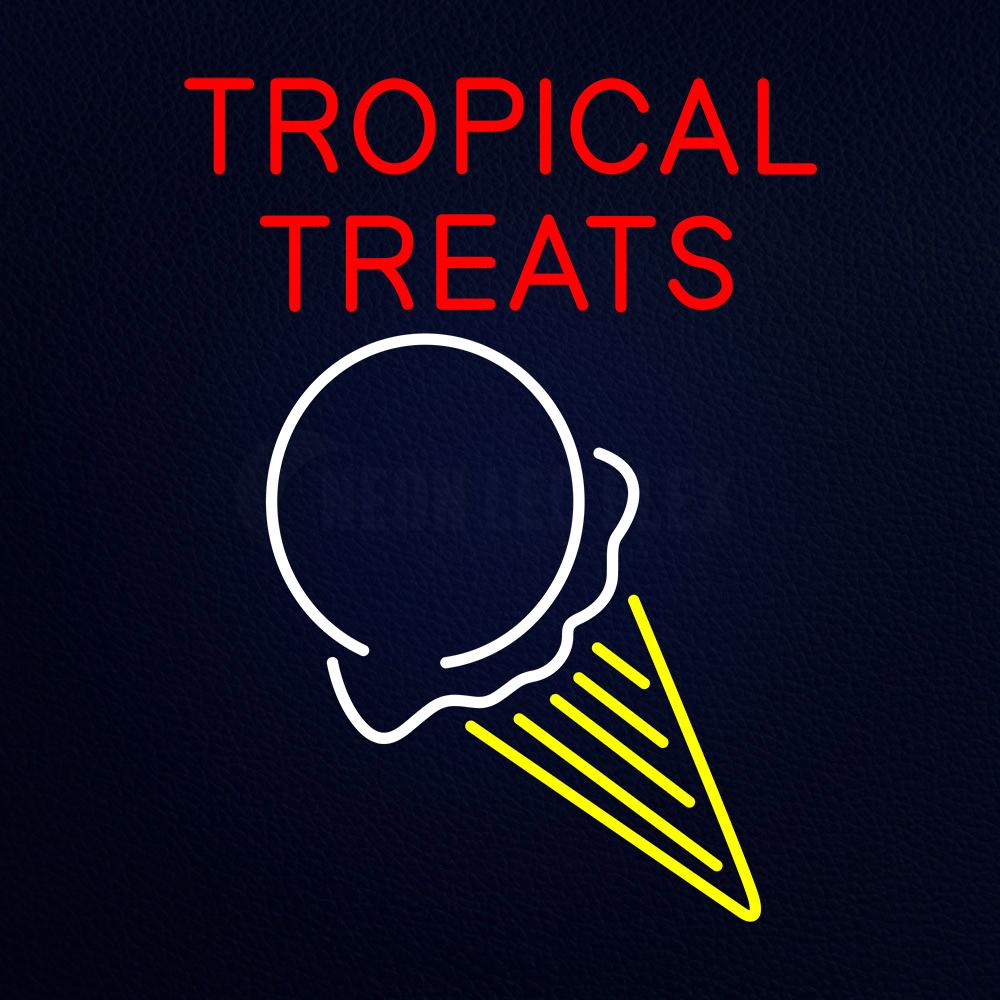 Tropical Treats Ice Cream Neon Flex Sign