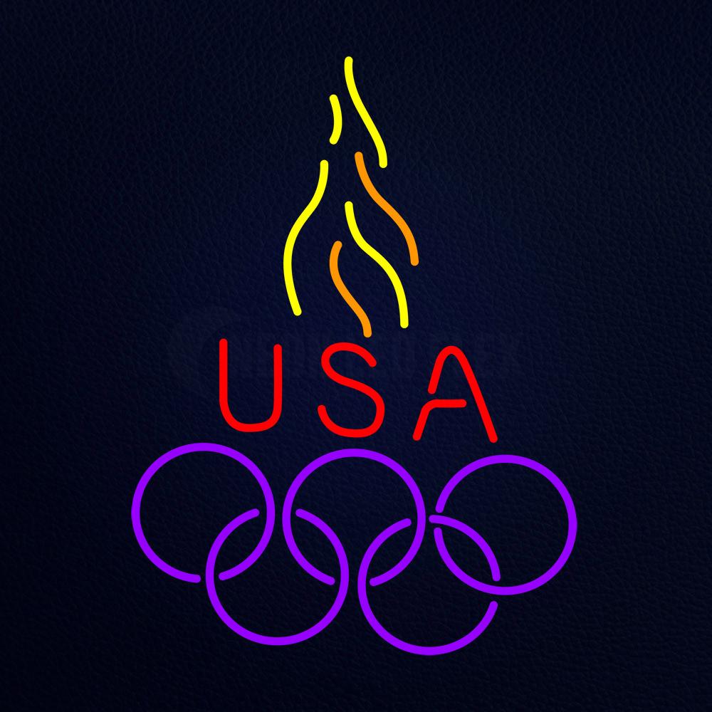 Usa Olympic Logo Neon Flex Sign