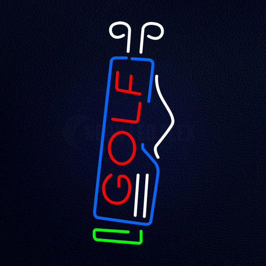 Vertical Golf Neon Flex Sign