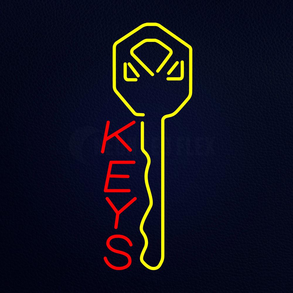 Vertical Keys Neon Flex Sign